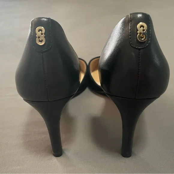 Cole Haan 👠 Stilletto Black Suede and Leather Heels Pump, Size 7.5 (EUC) - Picture 4 of 7